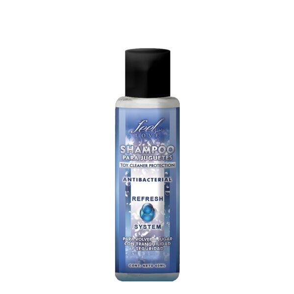 Botella de Shampoo para Juguetes Íntimos Feel Love de 60 ml.