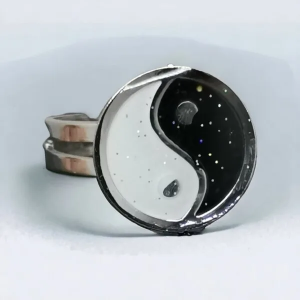 Anillo Termocrómico Ying Yang de Cobre - Cambia de Color según tu Humor