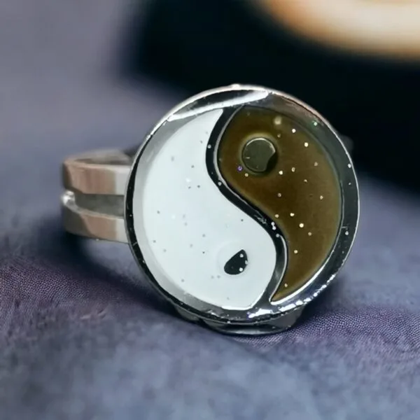 Anillo Termocrómico Ying Yang de Cobre - Cambia de Color según tu Humor - Imagen 2