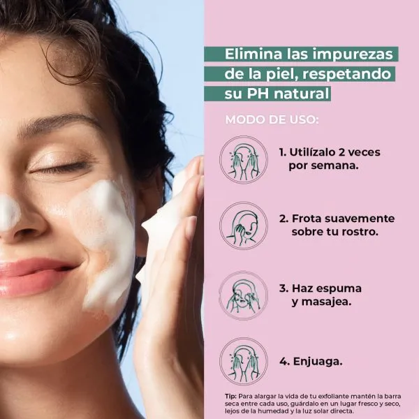 Green Heroes Exfoliante Facial Sólido Yves Rocher 75g - Renueva y Purifica tu Piel - Imagen 3