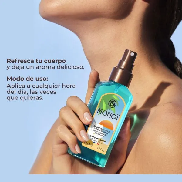 Perfume Mist Cuerpo Monoi Yves Rocher 125ml - Una Brisa de Tahití para Tu Piel - Imagen 3