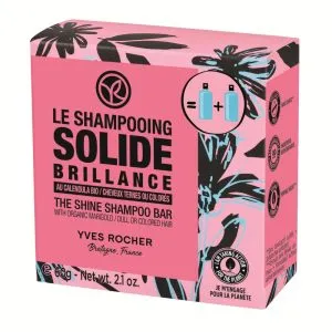 Shampoo Sólido Brillo de Yves Rocher con Caléndula Orgánica para un cabello luminoso