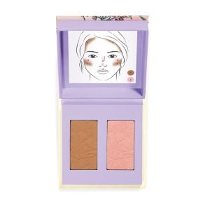 Paleta Dúo de Maquillaje Flores del Camino con bronceador e iluminador